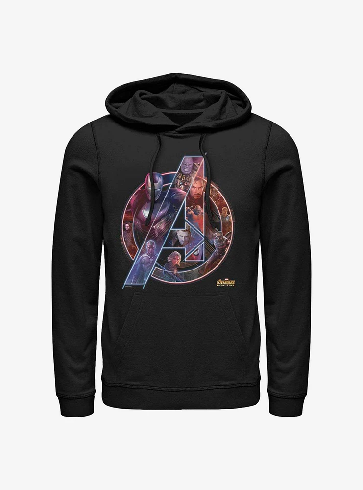 Marvel Avengers Team Neon Hoodie