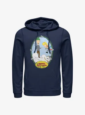 Beavis And Butthead Christmas Rock Hoodie