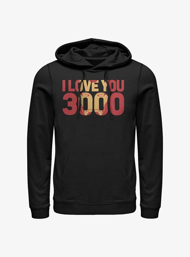 Marvel Iron Man Love You 3000 Hoodie