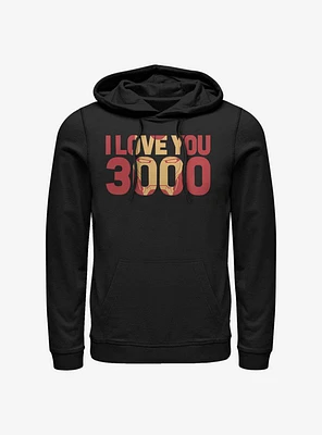 Marvel Iron Man Love You 3000 Hoodie