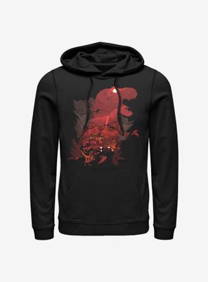 Jurassic Park Rex Collage Hoodie