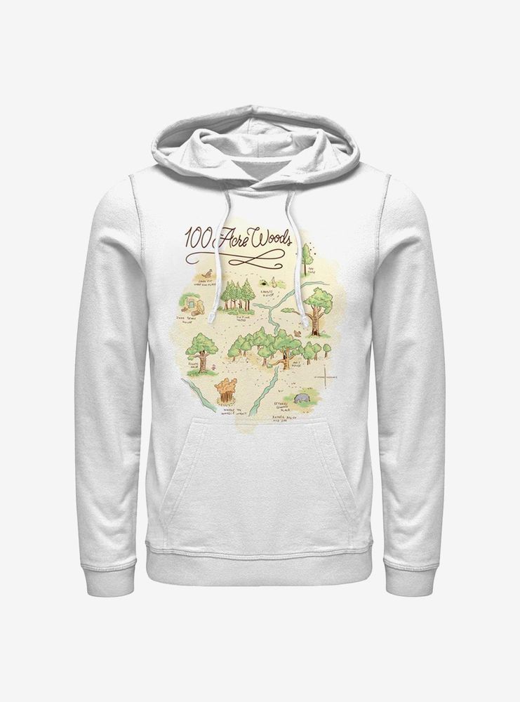 Disney Winnie The Pooh 100 Acre Map Hoodie