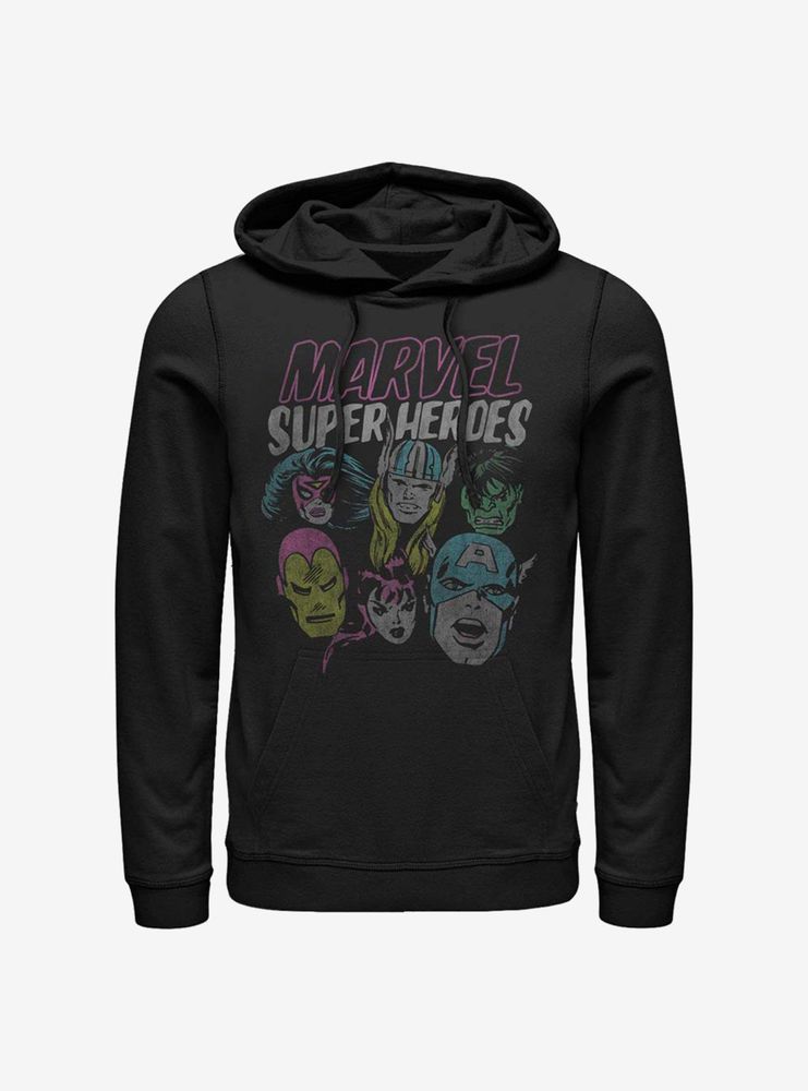 Marvel Avengers Grunge Heroes Hoodie