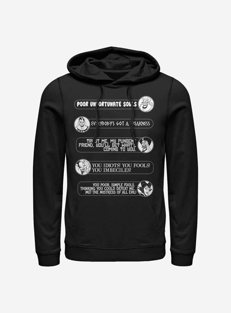 Disney Villain Quotes Hoodie