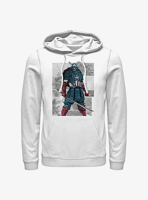 Marvel Captain America USA Samurai Hoodie