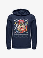 Nintendo Super Mario Wreath Bowser Sweater Hoodie