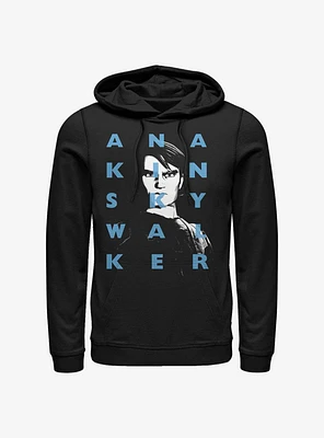 Star Wars: The Clone Wars Anakin Text Hoodie