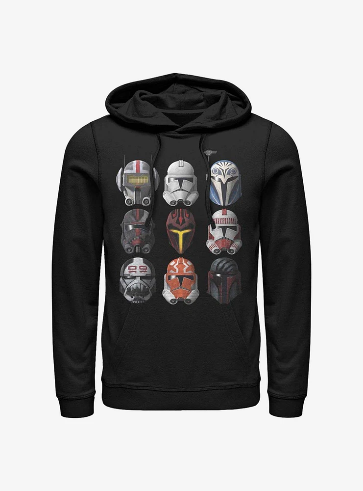 Star Wars: The Clone Wars Helmets Hoodie