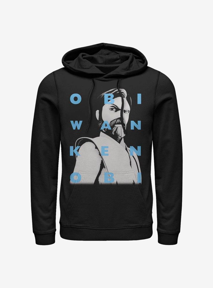 Star Wars: The Clone Wars Obi-Wan Text Hoodie