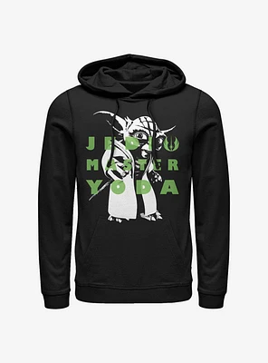 Star Wars: The Clone Wars Yoda Text Hoodie