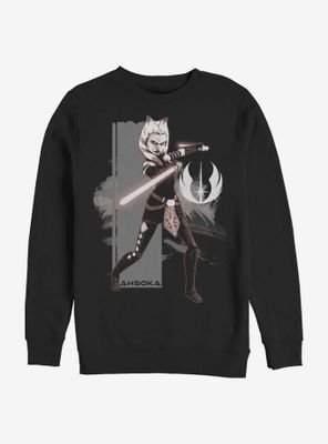 Star Wars Ahsoka Jedi Grayscale Sweatshirt