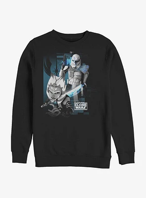 Star Wars: The Clone Wars Ahsoka Team Blue Sweatshirt