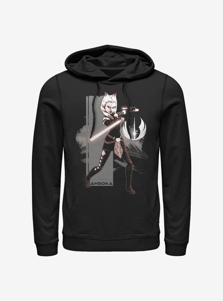 Star Wars Ahsoka Jedi Grayscale Hoodie