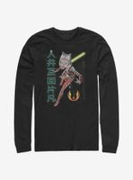 Star Wars: The Clone Wars Ahsoka Japanese Text Long-Sleeve T-Shirt