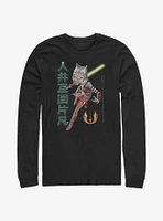 Star Wars: The Clone Wars Ahsoka Japanese Text Long-Sleeve T-Shirt