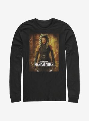 Star Wars The Mandalorian Ahsoka Poster Long-Sleeve T-Shirt