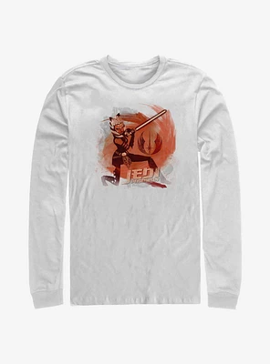 Star Wars Ahsoka Red Long-Sleeve T-Shirt