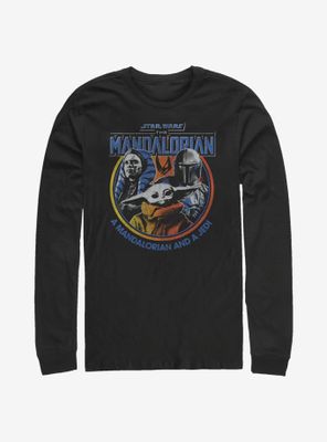 Star Wars The Mandalorian Ahsoka Retro Bright Long-Sleeve T-Shirt