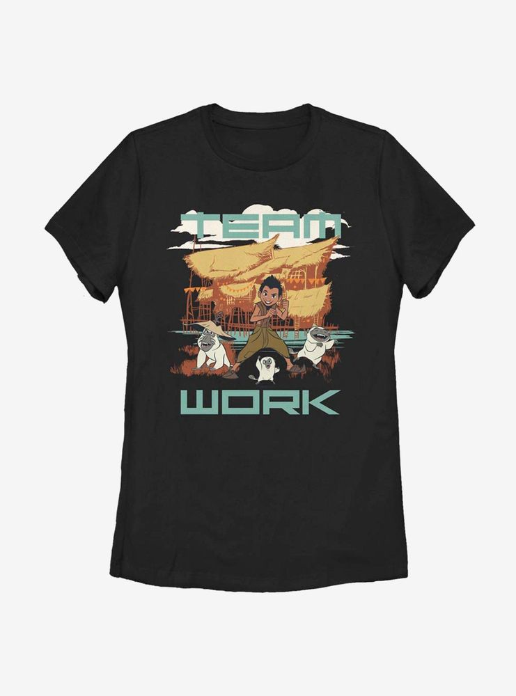 Disney Raya And The Last Dragon Team Work Womens T-Shirt