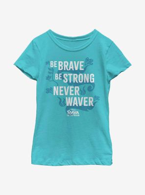 Disney Raya And The Last Dragon Be Brave Youth Girls T-Shirt