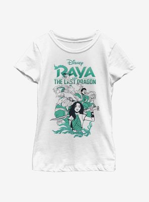 Disney Raya And The Last Dragon Action Youth Girls T-Shirt