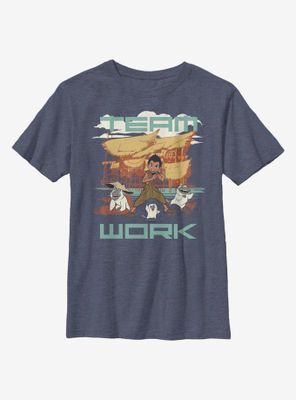 Disney Raya And The Last Dragon Team Work Youth T-Shirt