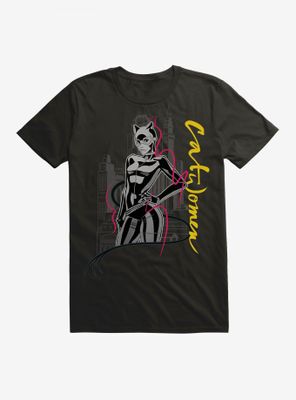 DC Comics Catwoman Yellow Lettering T-Shirt