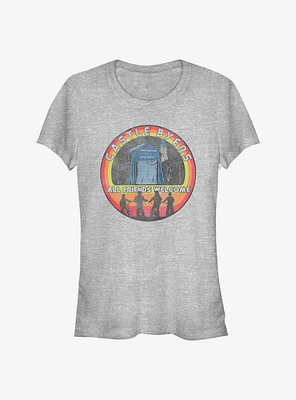 Stranger Things Castle Byers All Friends Welcome Girls T-Shirt