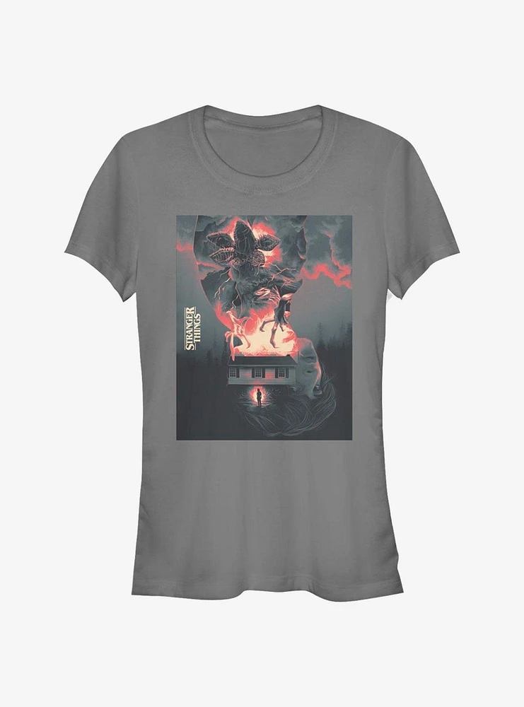 Stranger Things Demogorgon Poster Girls T-Shirt