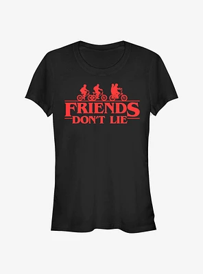 Stranger Things Friends Don't Lie Girls T-Shirt