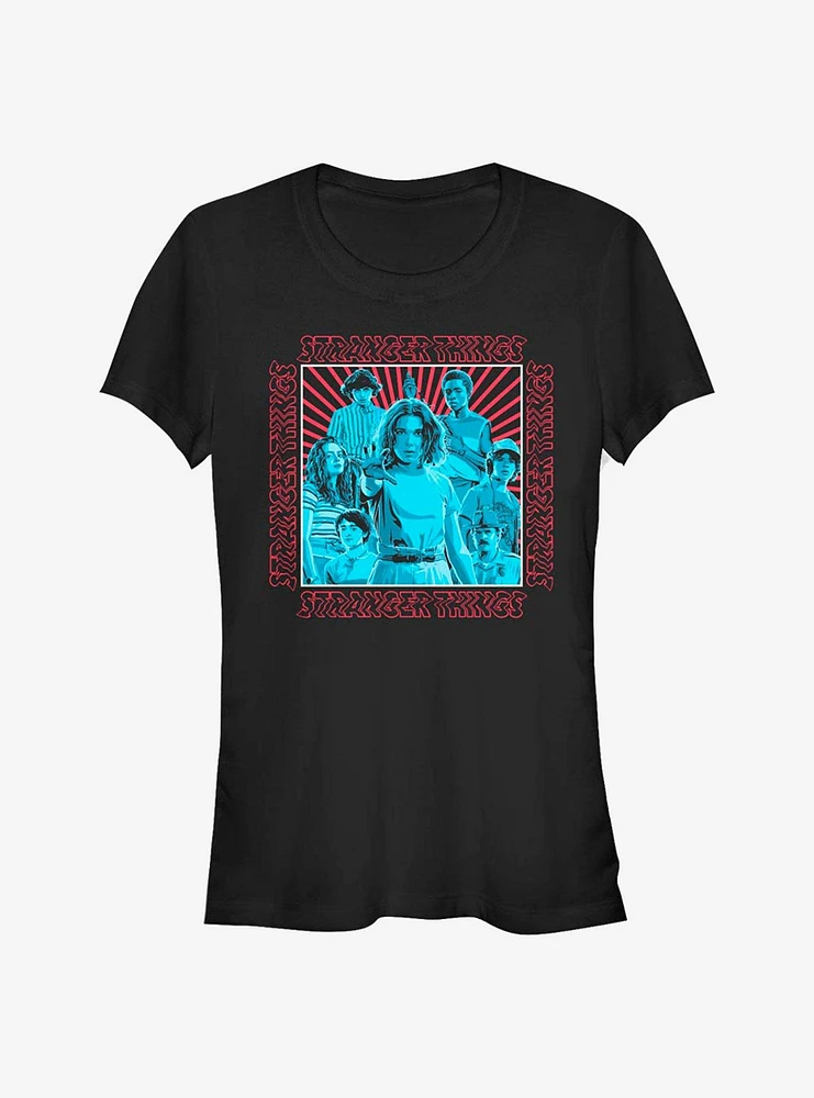 Stranger Things Group Shot Girls T-Shirt