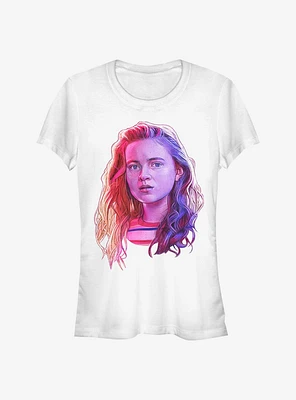 Stranger Things Max Neon Face Girls T-Shirt