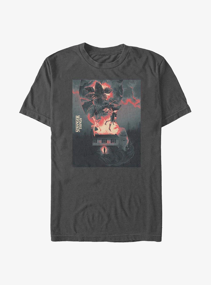 Stranger Things Demogorgon Poster T-Shirt