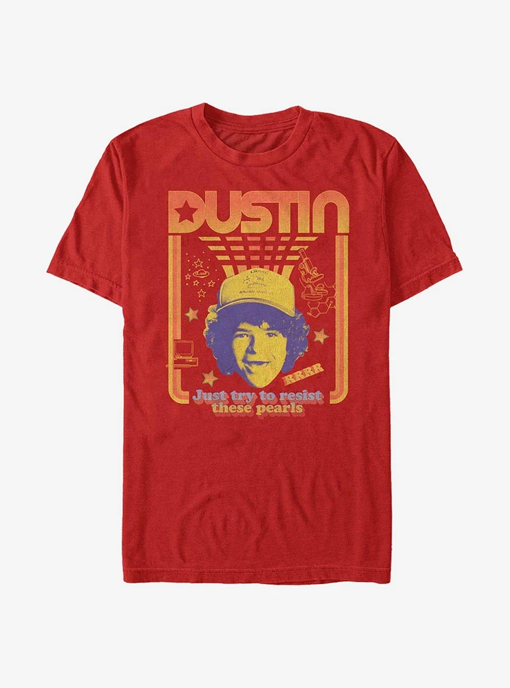 Stranger Things Dustin Resist The Pearls T-Shirt