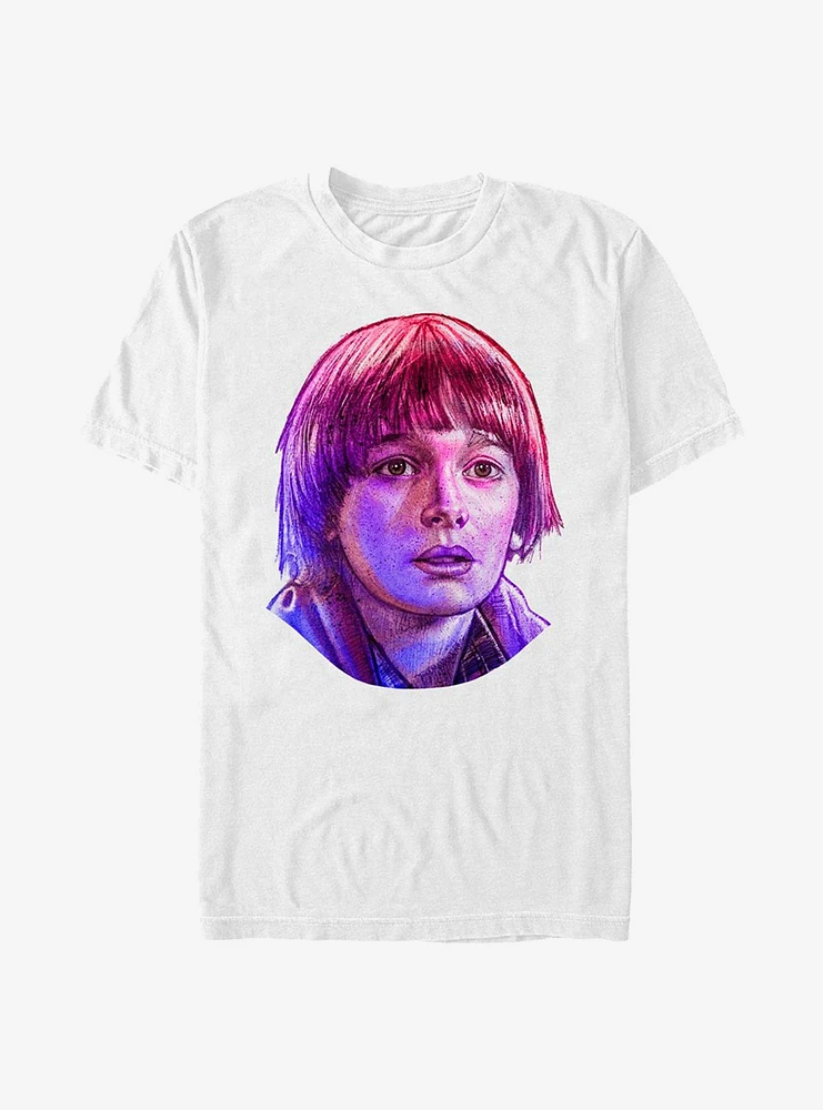 Stranger Things Will Neon Face T-Shirt