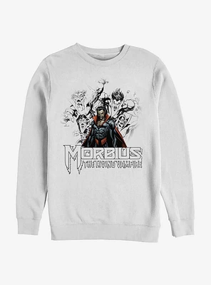 Marvel Morbius Vampire Sketch Crew Sweatshirt