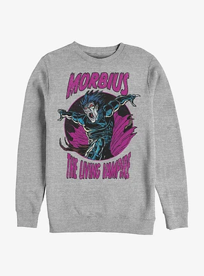 Marvel Morbius The Living Vampire Crew Sweatshirt