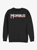 Marvel Morbius Vampire Bold Title Crew Sweatshirt