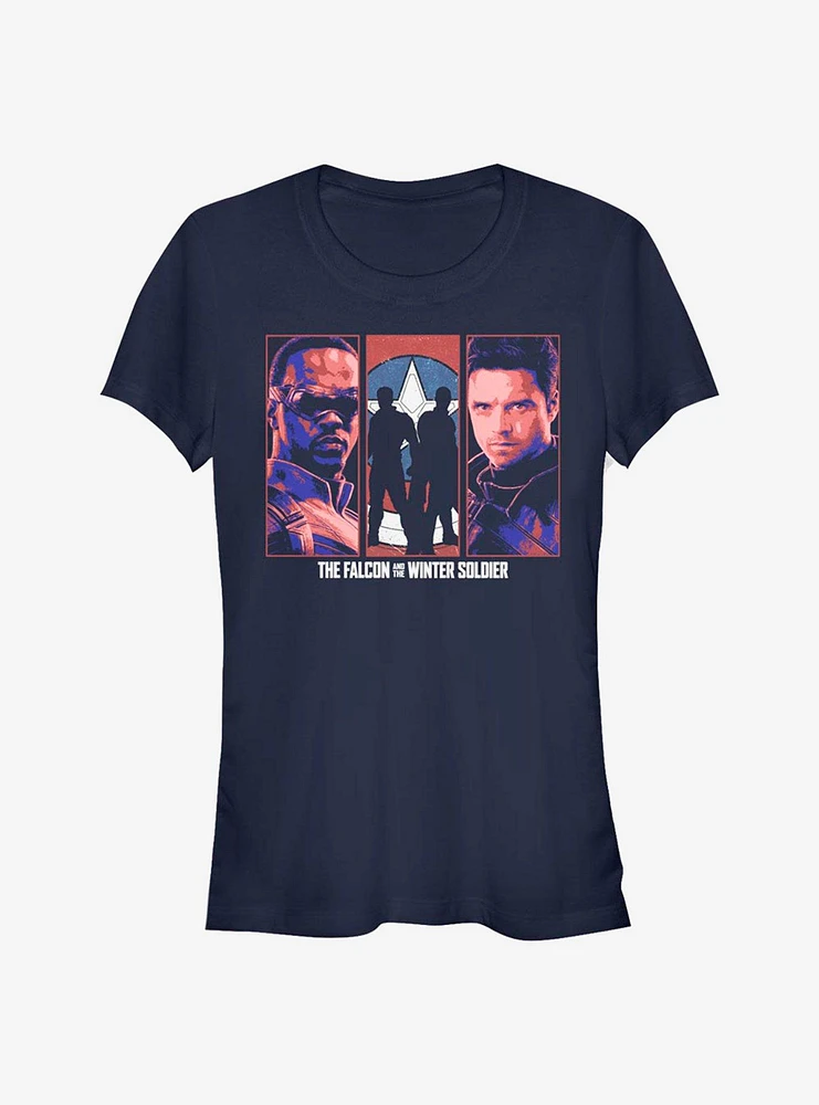 Marvel The Falcon And Winter Soldier Group Girls T-Shirt