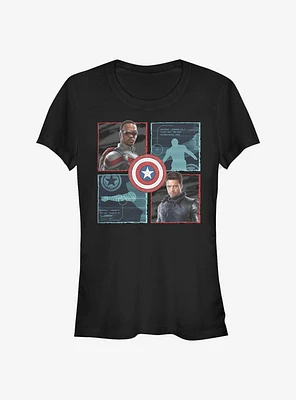 Marvel The Falcon And Winter Soldier Hero Box Up Girls T-Shirt