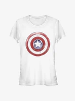Marvel The Falcon And Winter Soldier Paint Shield Girls T-Shirt