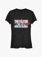 Marvel The Falcon And Winter Soldier Spray Paint Girls T-Shirt