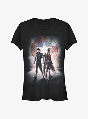 Marvel The Falcon And Winter Soldier Team Poster Girls T-Shirt