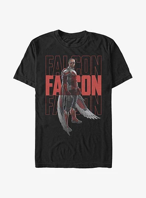 Marvel The Falcon And Winter Soldier Repeating T-Shirt