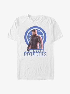 Marvel The Falcon And Winter Soldier Shadow Outline Bucky T-Shirt