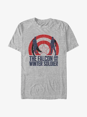 Marvel The Falcon And Winter Soldier Shield Sun T-Shirt