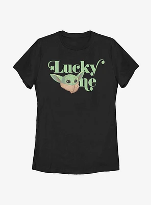 Star Wars The Mandalorian Child Lucky One Womens T-Shirt