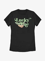 Star Wars The Mandalorian Child Lucky One Womens T-Shirt