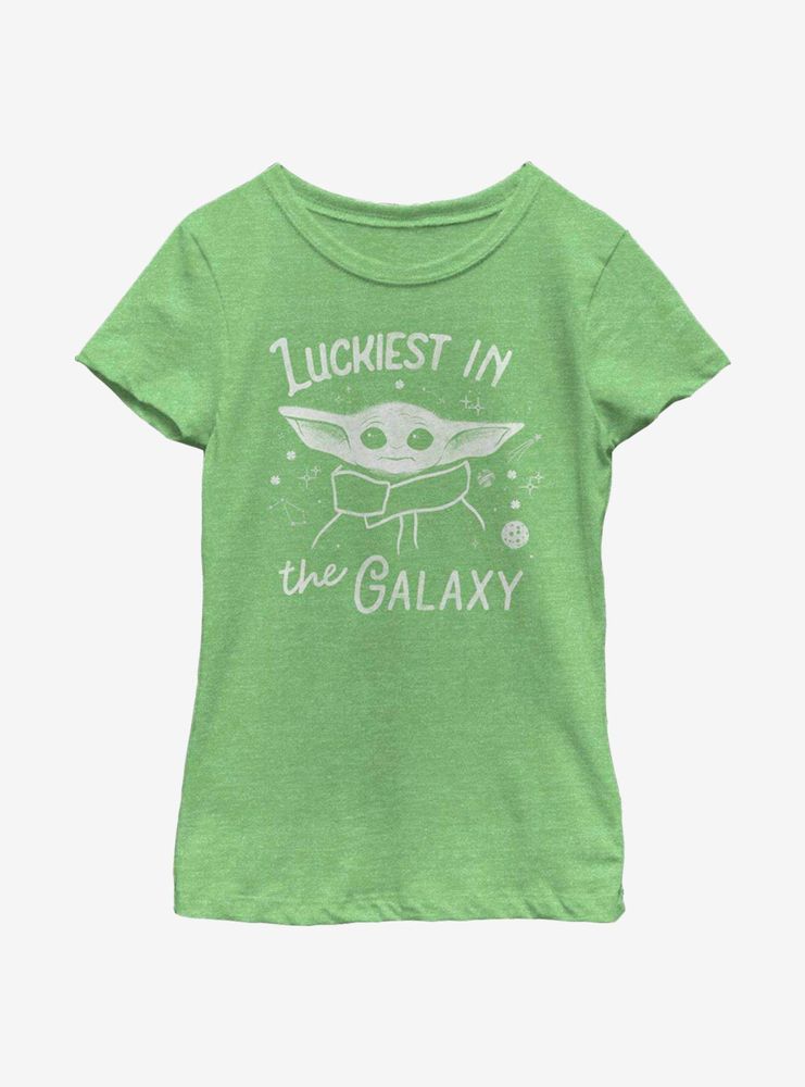 Star Wars The Mandalorian Child Luckiest Galaxy Youth Girls T-Shirt