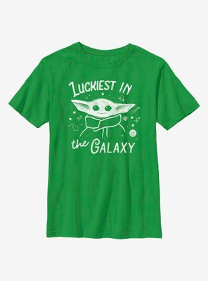 Star Wars The Mandalorian Child Luckiest Galaxy Youth T-Shirt